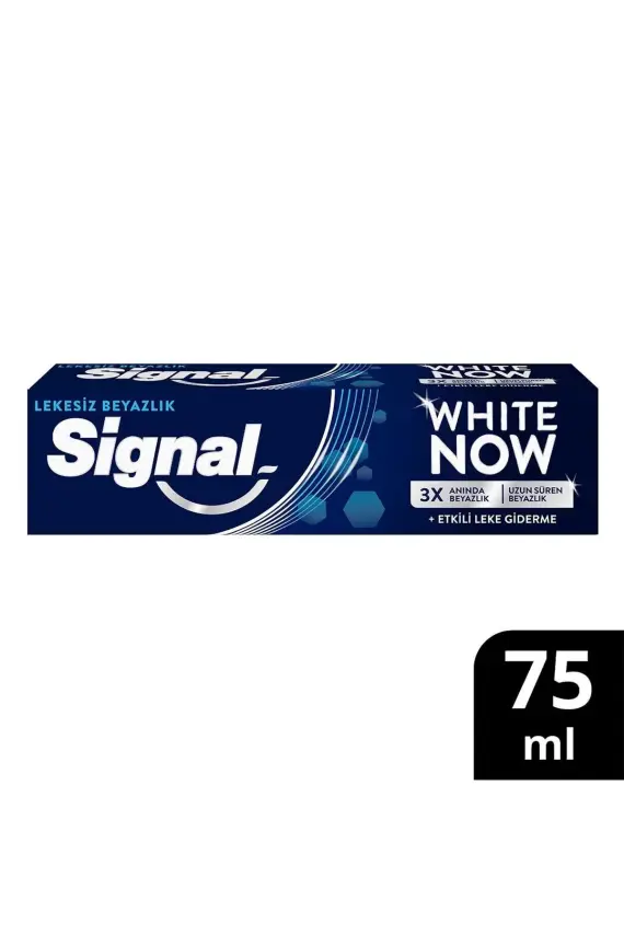 Signal White Now Leke Karşıtı Kahve Ve Sigara Içenler Için Beyazlatıcı Diş Macunu 75 ml - 1